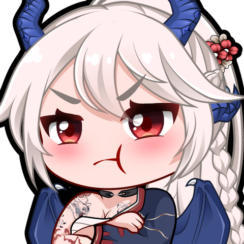 AravaVT Emote Sticker - Pout