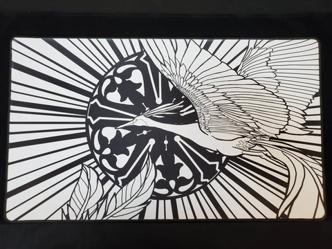 Paradise Bird Stitched Edge Playmat Color Your Own