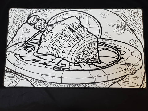 Divining Top Stitched Edge Playmat Color Your Own