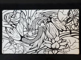 Koi Fish Stitched Edge Color Your Own Playmat