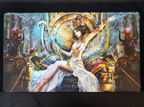 Egyptian Goddess Stitched Edge Playmat