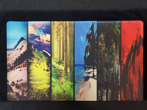 Land Panorama Stitched Edge Playmat