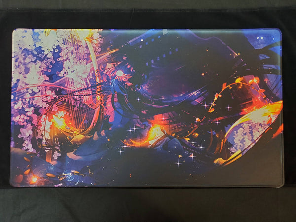 Stitched Edge Playmat : "I Miss You" by artist AkiisWho