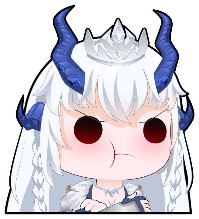 Pout Sticker AravaVT Emote Sticker - Pout – Darkhound Studios LLC