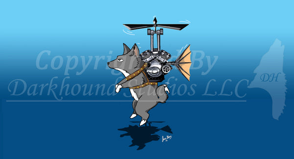 Thopter Dog Stitched Edge Playmat