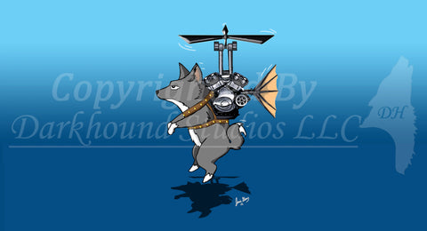 Thopter Dog Stitched Edge Playmat