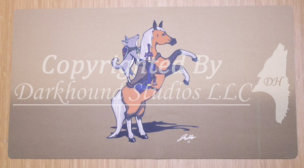 Sir Knight Biscuit Stitched Edge Playmat